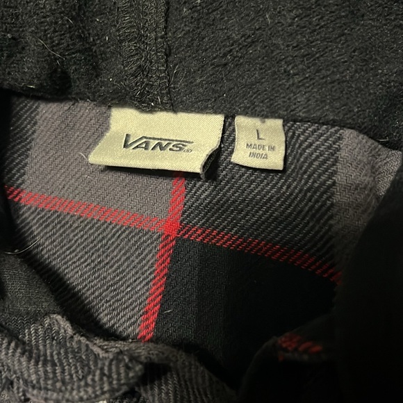 Men Vans flannel with hoodie - Picture 2 of 2